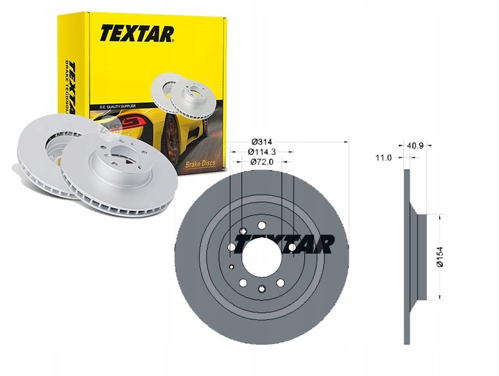 TEXTAR SET DISC BRAKE G31Y26251 GP9Y262 photo 1 - milautoparts-fr.ukrlive.com