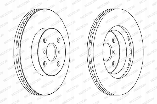 2X DISCOS DE FRENADO DAIHATSU CHARADE VIII 1.33 16V 11- 