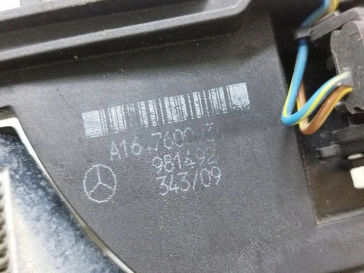 POIGNÉE GAUCHES LATÉRALES PORTES MERCEDES-BENZ GL (X164) 981492 5.5L GASOLINE