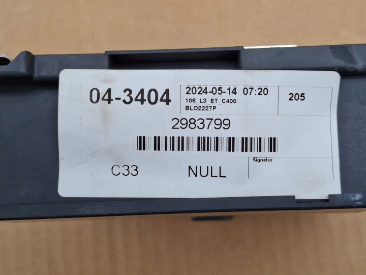 SCANIA MODULE ORDINATEUR CASSETTE ECU CONTRÔLEUR