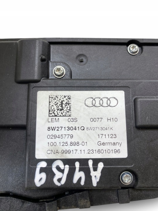 AUDI A4 S4 B9 8W 2023 CRIC CHANGEMENTS VITESSE SUPÉRIEUR