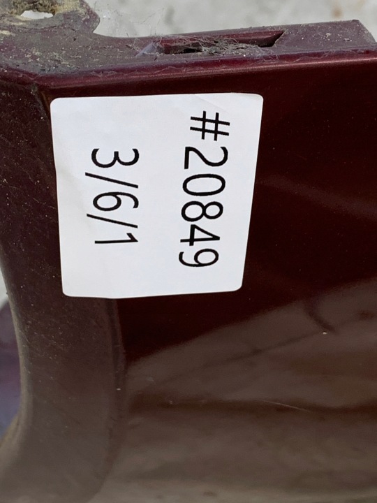MITSUBISHI COLT VI PARE-CHOCS ARRIÈRE ARRIÈRE ROUGE 26H 5D
