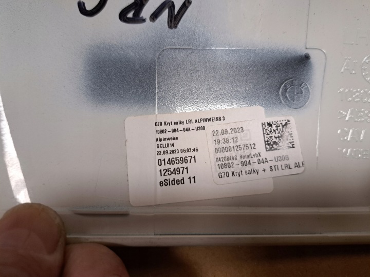 GAUCHE CHÂSSIS RÉTROVISEURS CLIGNOTANT BMW 5 G60 7 G70 9451949 10802-004