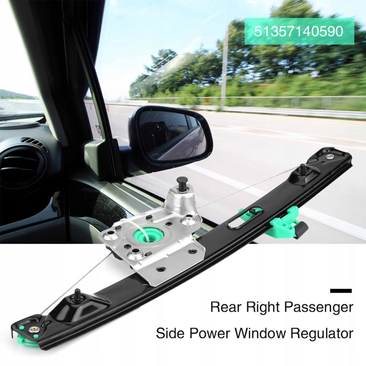 VERS BMW E90 ÉLÉVATEUR VITRES ARRIÈRE DROITE 51357140590 BEZPOSREDNIO WYMIEN