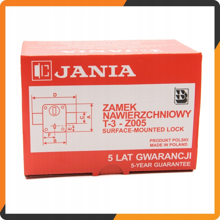 JANIA AMORTISSEUR GARAGE RYGLOWA SERRURE VERS PORTES BRAM GARAZOWYCH Z005 TITANE T3
