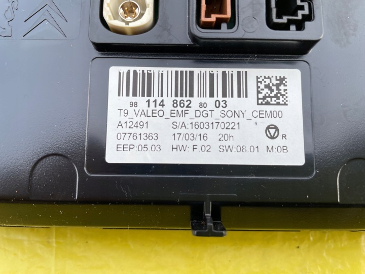 PEUGEOT 308 T9 RADIO NAVIGATION MONITEUR FAISCEAU DE CÂBLES