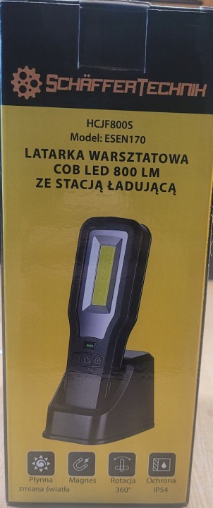 SCHAFFERTECHNIK LAMPE DE POCHE PHARE ATELIER LED AVEC STACJA LADUJACA 800LM HCJF