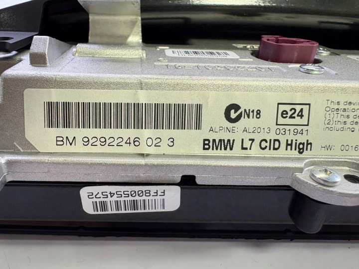 BMW F20 F30 F34 F36 GRAND MONITEUR MONITEUR 9292246