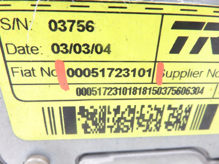 SUPPORT ÉLECTRIQUE FIAT STILO MULTI 00051723101