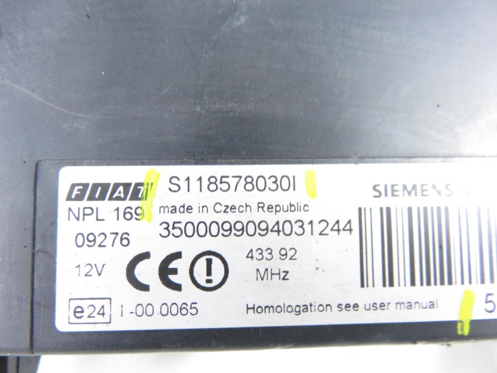 FUSIBLE FIAT PANDA II (169_) 1.1 187 A1.000 S118578030I 51783783