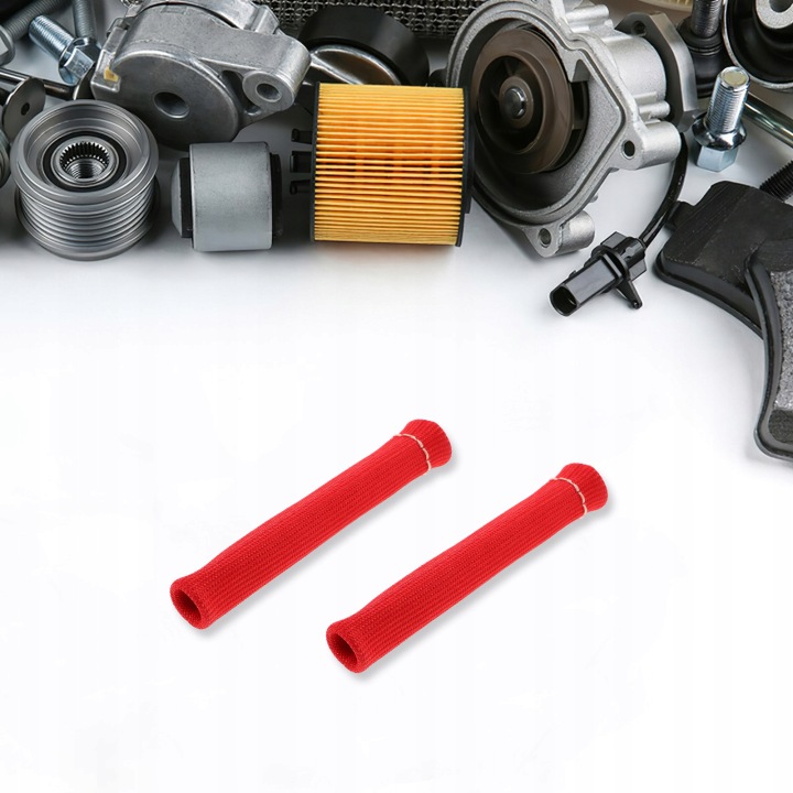 8 PCS ÉLASTIQUE CAPUCHONS SUR CONDUITES DE DÉRIVATION BOUGIES D'ALLUMAGE ROUGE PROTECTION ISOLANTE