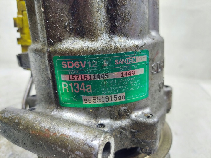 COMPRESSEUR COMPRESSEUR DE CLIMATISATION PEUGEOT 206 9655191580