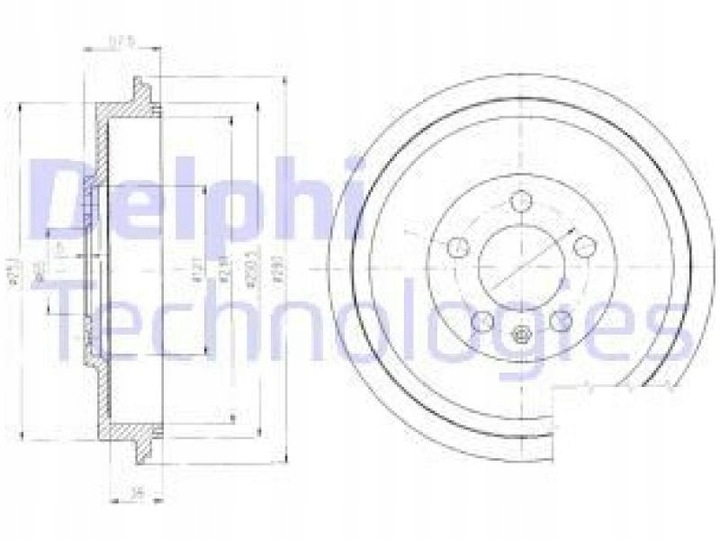 BEBNY DE FRENADO DELPHI BF406 