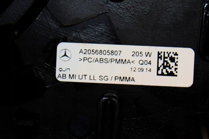 CHÂSSIS CENTRALE COCKPIT MERCEDES-BENZ C (W205) A2056805807 1.6L DIESEL 85KW