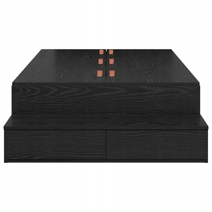 PALIER RECTANGULAIRE AVEC SZUFLADAMI, COULEUR NOIR DAB, 236.5 X 90 X 31.5 CM