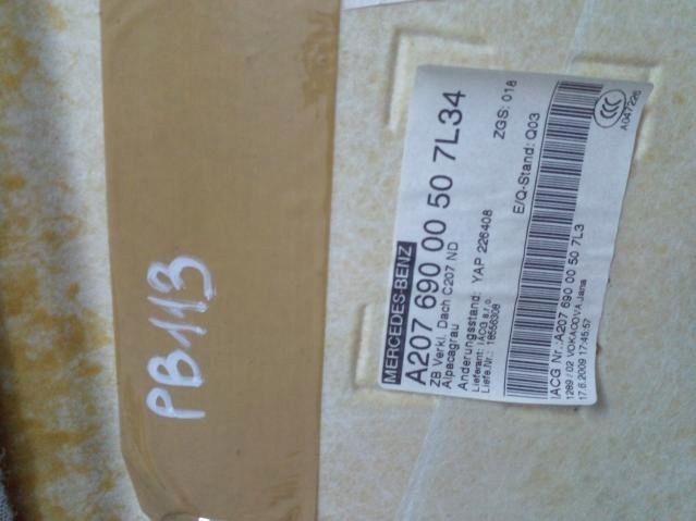 PAVILLON MERCEDES W207 A2076900050