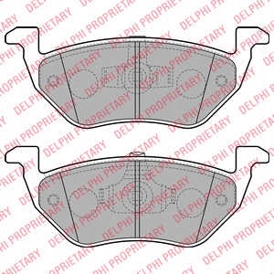 ZAPATAS DE FRENADO PARTE TRASERA DELPHI LP2158 