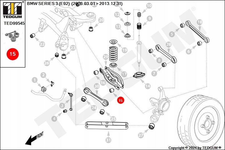 APRETADOR CASQUILLOS WAHLIWYCH PALANCA TRASERO BMW OPEL SAAB 