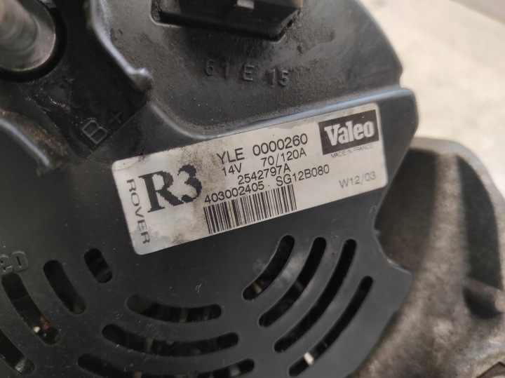 ROVER 75 98- 2.0 CDTI ALTERNATEUR YLE0000260