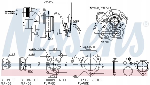 COMPLET TURBOCOMPRESSEURS NISSENS 93154