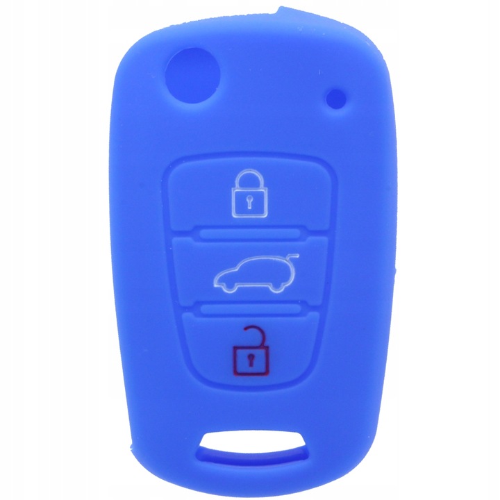 CASE FORRO SILIKONOWE LLAVE HYUNDAI KIA BLUE 