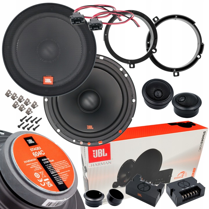 JBL STAGE2 604C ALTAVOCES DE AUTOMÓVIL DISTANCIAS PARA MERCEDES W202 S202 PARTE DELANTERA 