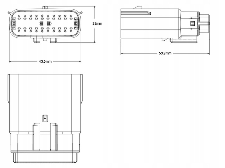 RANURA TIPO MOLEX 20-PIN FORD MONDEO 