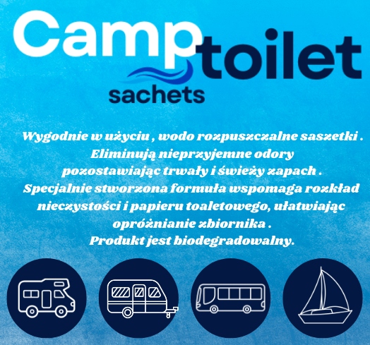 SASZETKI DO TOALETY WC TURYSTYCZNEJ CAMPING COMO AQUA KEM CAMPTOILET 15 PIEZAS 