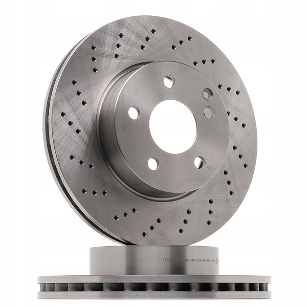 2 CV RIDEX 82B0447 DISQUES FREIN AVANT VERS MERCEDES-BENZ CLASSE C BERLINE