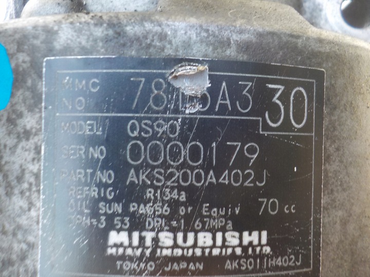 MITSUBISHI ASX 11R 1.8 DI-D 150KM 4N13 COMPRESSEUR DE CLIMATISATION 7813A330