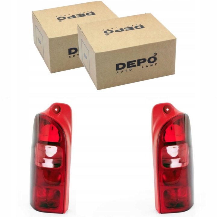 LAMPS REAR ZESPOLONE LEFT+RIGHT OPEL MOVANO A RENAULT MASTER II photo 1 - milautoparts-fr.ukrlive.com