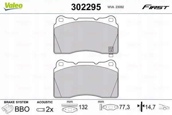 ZAPATAS HAMULC. SUBARU IMPREZA WRX 01- PARTE DELANTERA 