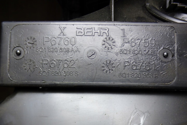 CHAUFFAGE 6Q1820308T EUROPE STBDB SKODA FABIA III