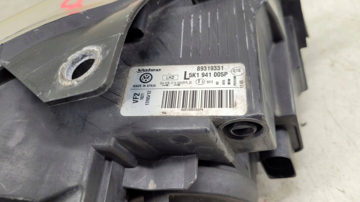 VW GOLF VI 6 5K VALEO GAUCHE PHARE AVANT AVANT PROJECTEUR 5K1941005P