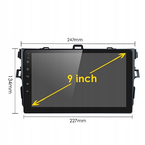 TOYOTA COROLLA E15 2006-2012 RADIO ANDROID 2/32GB 