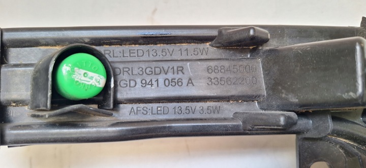 VW PASSAT B8 LIFT GTE PHARES ANTIBROUILLARD LED DROIT AVANT AVANT 3GD941056A