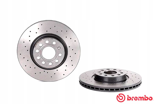 BREMBO DISCOS DE FRENADO 2SZT. NAWIERCANE PARTE DELANTERA AUDI A1 A3 Q2 Q3 TT 