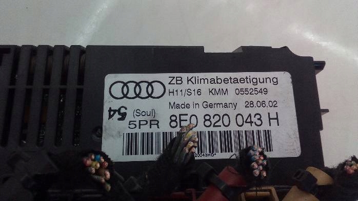 PANEL DE VENTILACIÓN I DE ACONDICIONADOR AUDI A4 B6 8E0820043H 