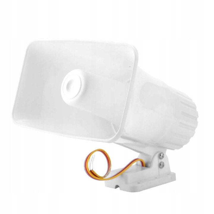 SIRENA ALARMOWA FUERTE 12V 30W 150DB BLANCO 