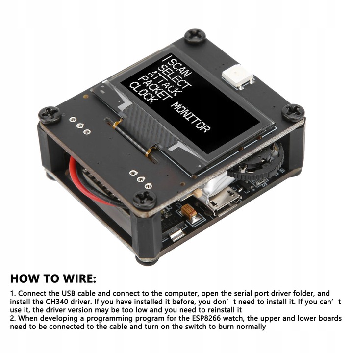 PROGRAMOWALNY MÓDULO ROZWOJOWY ESP8266 PCB WIFI 