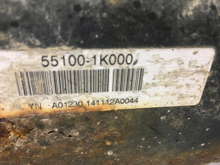 HYUNDAI IX20 2009-2019 AXE AXE ARRIÈRE POUTRE SUSPENSIONS ARRIÈRE ARRIÈRE 55100-1K000