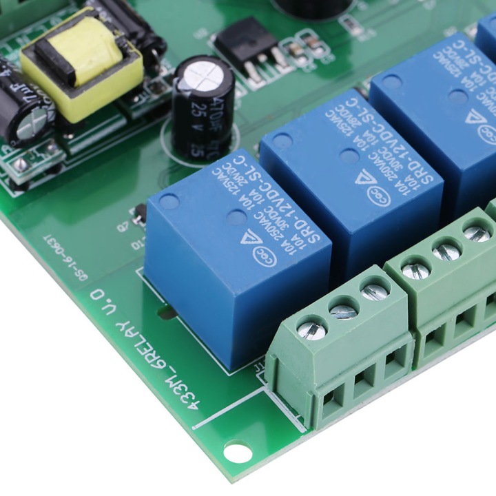 1 PCS 110-240 V 6-KANALOWY MODULE PRZEKAZNIKA RF
