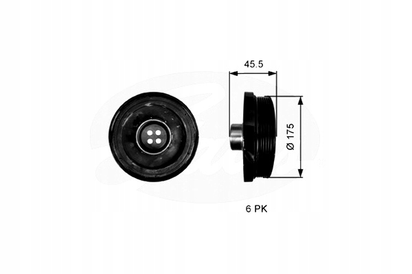 RUEDA POLEA DE EJE CIGÜEÑAL BMW 1 E81 1 E87 1 F20 1 F21 2 F22 F87 3 