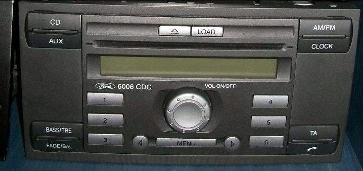 CODE VERS RADIO FORD FX, NX MCA, 6000CD, 6006CDC
