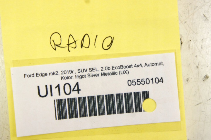 UI104 FORD EDGE MK2 RADIO NAVI MEDIA KT4T-18D818-KC USA