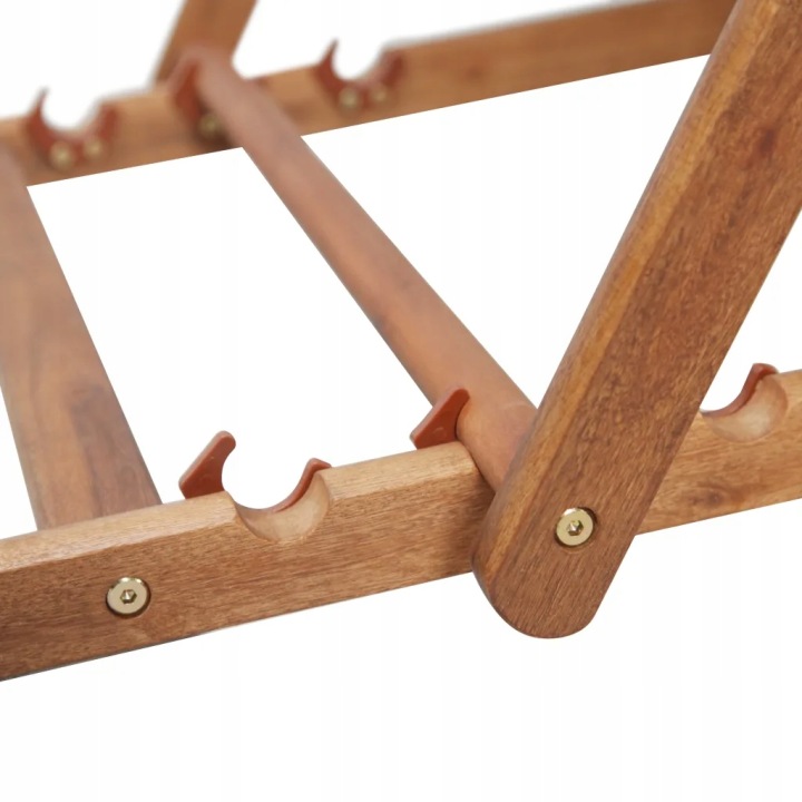 VIDAXL PLIABLE SIÈGE PLAZOWY TISSU I EN BOIS CHÂSSIS ROUGE