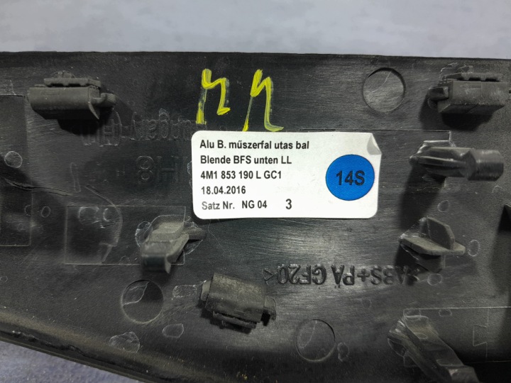 AUDI Q7 II 4M DÉCOR CONSOLES MOULURE TABLEAU DE BORD 4M1853190L
