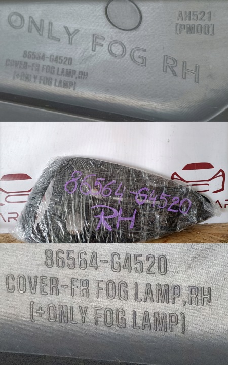 HYUNDAI I30 III LIFT 20- GRILLE HALOGÈNE PARE-CHOCS DROIT AVANT 86564-G4520