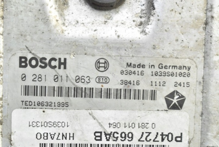 CONTRÔLEUR ORDINATEUR MOTEUR P04727665AB CHRYSLER VOYAGER IV 2.5 CRD 143 KM
