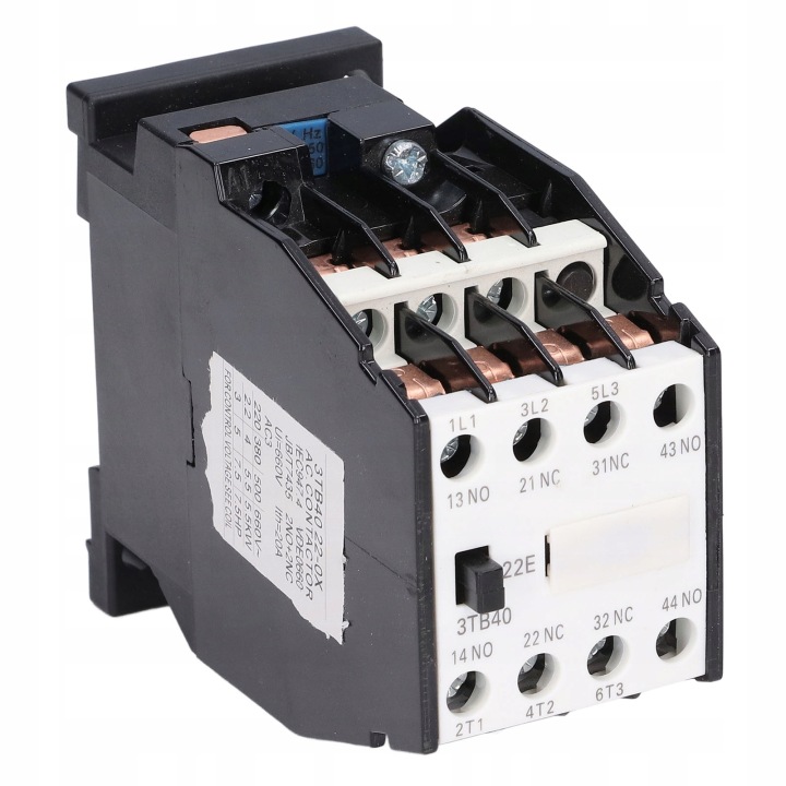 CONTACTEUR AC 220V 9A 2NC 2NO BARRE DIN VERS RÉSEAUX ÉLECTRIQUES